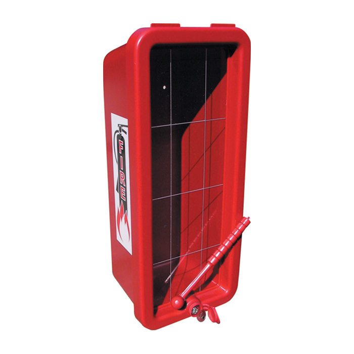 CATO- Chief - Plastic Fire Extinguisher Cabinet w/Hammer - Red