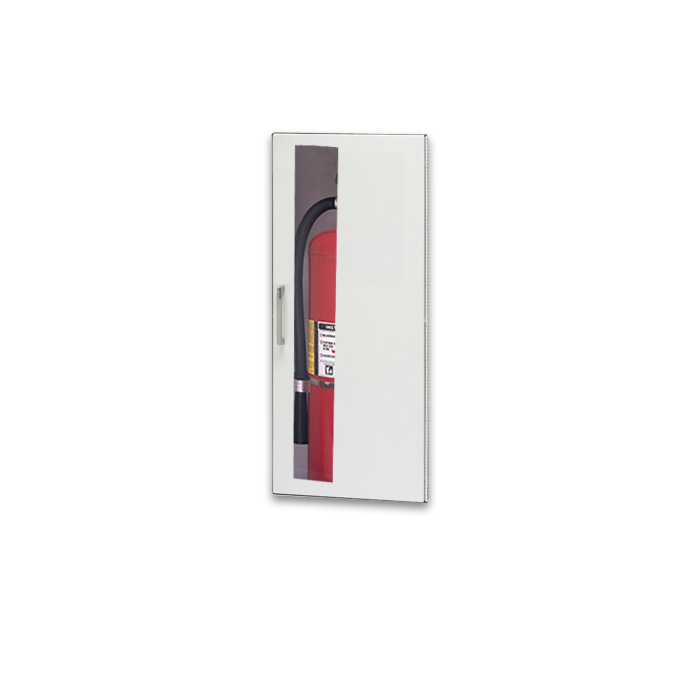 Larsen's Trimless Fire Extinguisher Cabinet (MP10) - Vertical Duo