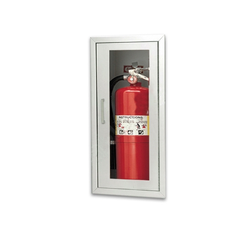 Larsen's AL2409-R1-FG Aluminum Recessed 5/16" Fire Extinguisher Cabinet ...